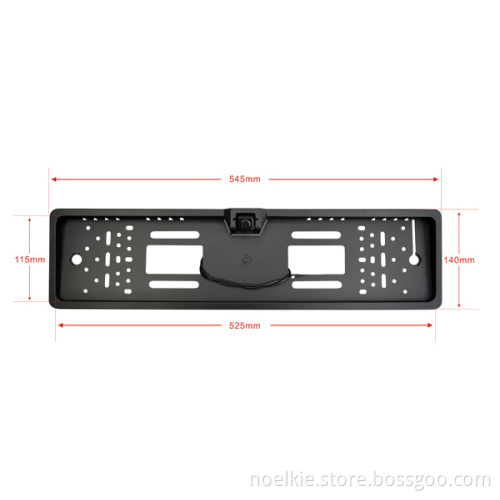 License plate backup rear view camera for European